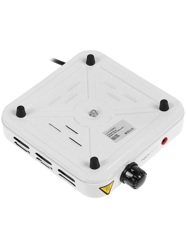 Плитка электрическая Luazon LHP-002, 1 конфорка, 1000 Вт, нагреватель диск, белая