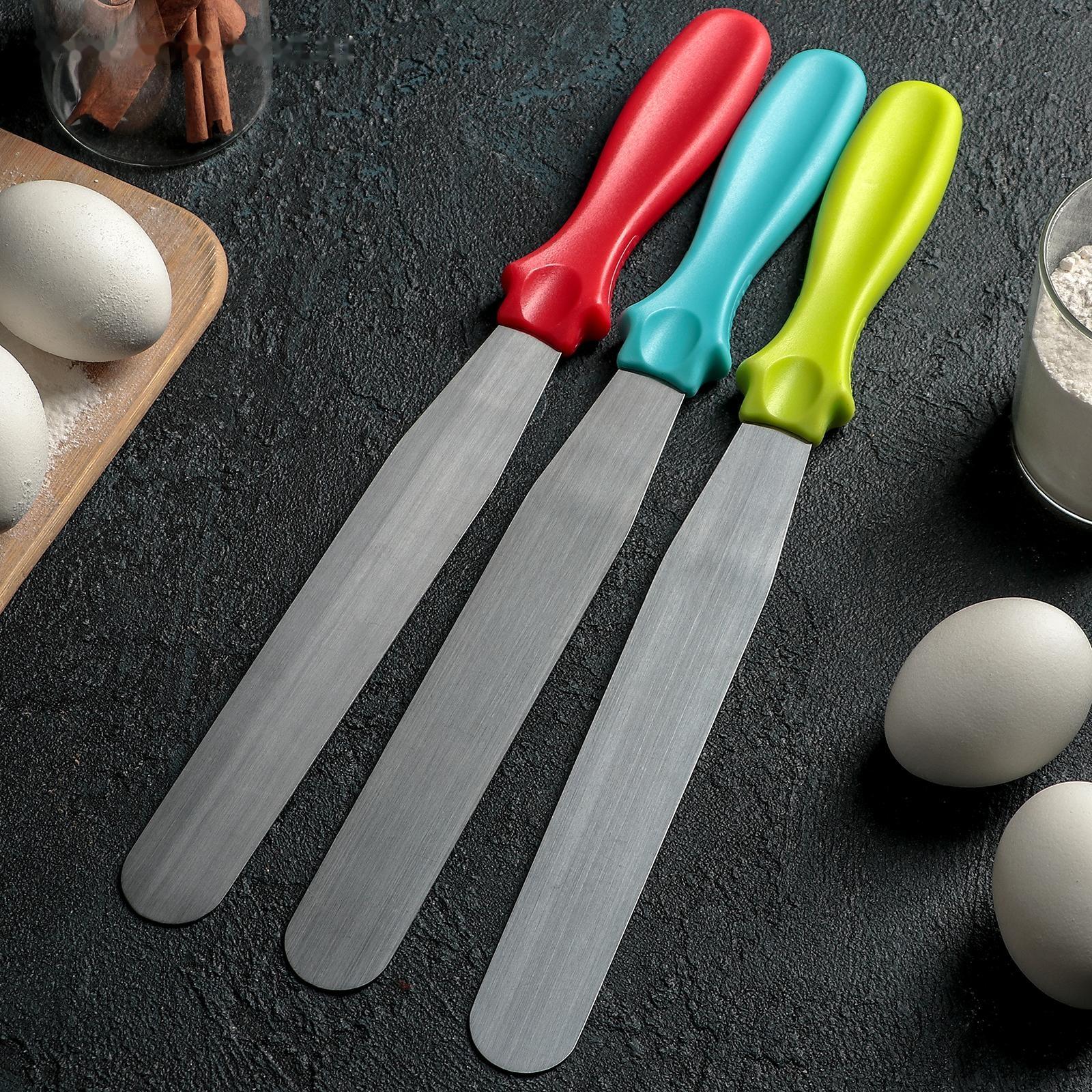 Лопатка-палетка прямая 33 см, цвет МИКС