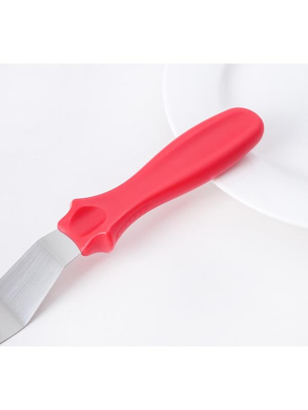 Лопатка-палетка с пластиковой ручкой, изогнутая, 32 см, рабочая поверхность 19,5 см