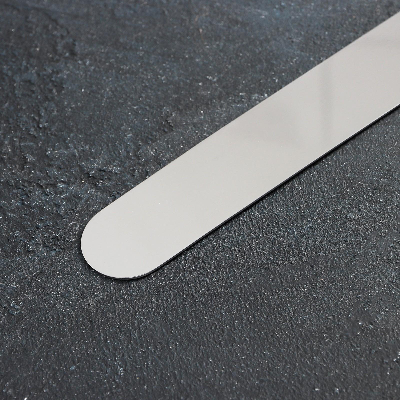 Лопатка-палетка с деревянной ручкой, изогнутая, 36,5 см