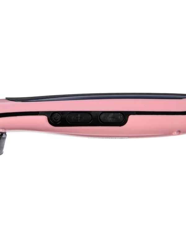 Расческа LuazON LR-01, электрическая, 35 Вт, дисплей, регулировка t, 220 В, розовая