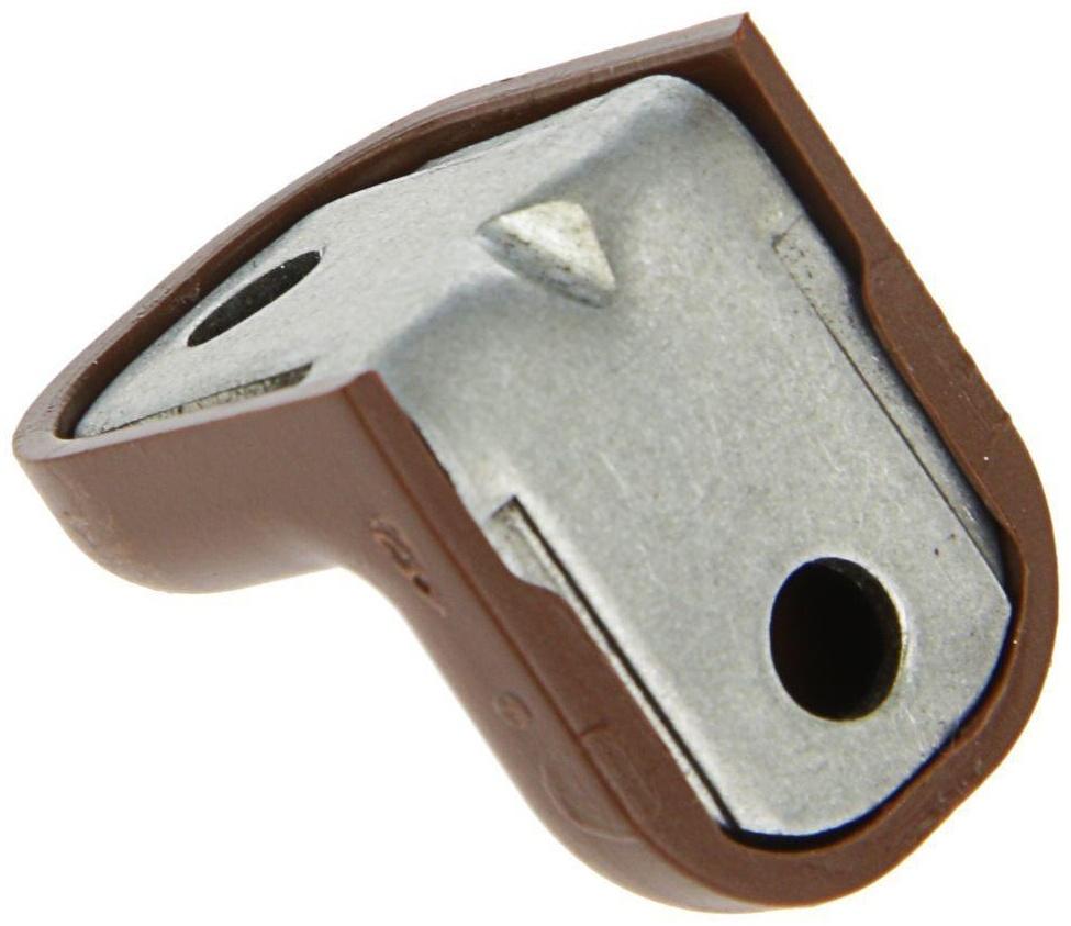 Уголок крепежный, с пластиковой крышкой, цвет вишня