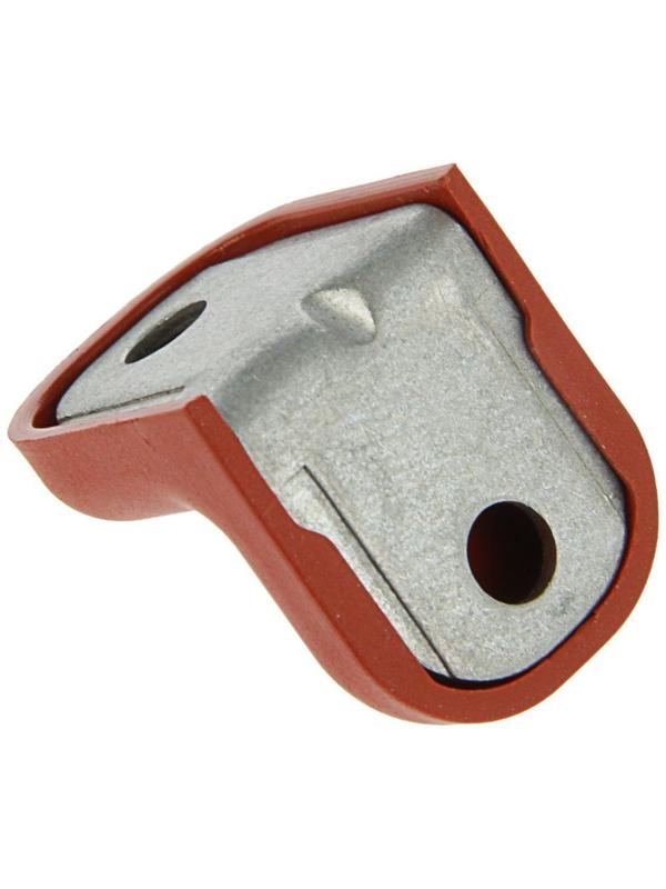 Уголок крепежный, с пластиковой крышкой, цвет красное дерево светлое