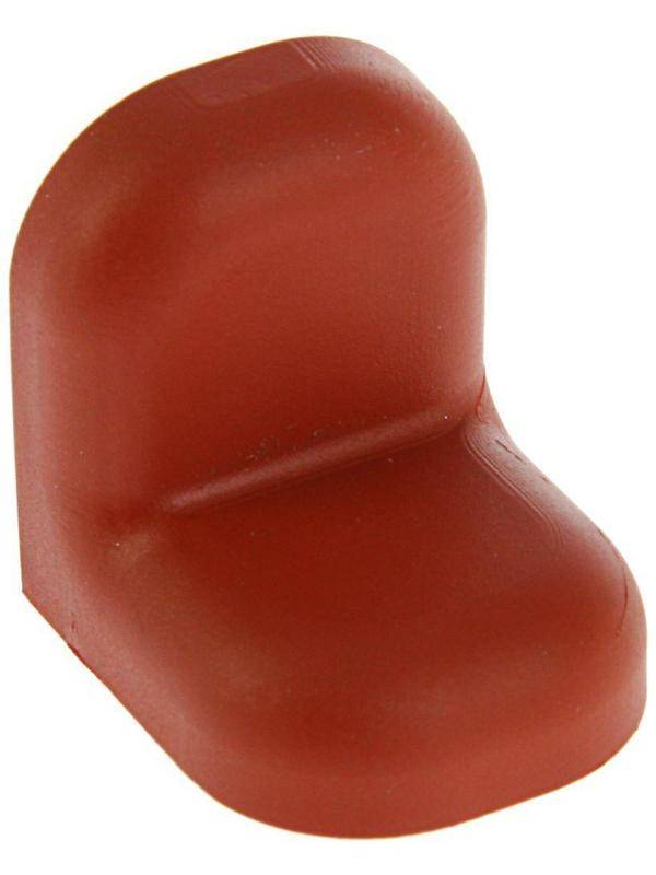 Уголок крепежный, с пластиковой крышкой, цвет красное дерево светлое