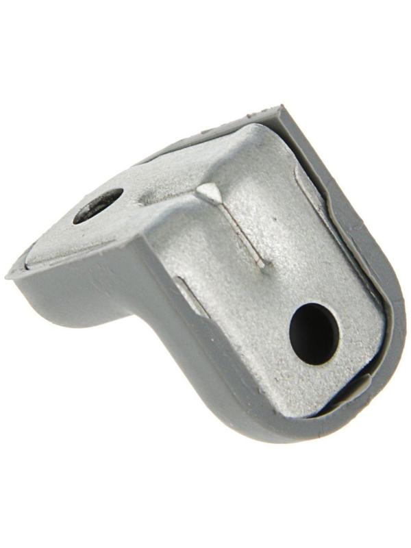 Уголок крепежный, с пластиковой крышкой, цвет металлик