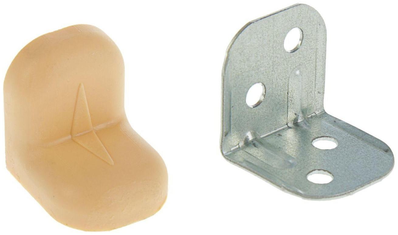 Уголок крепежный, с пластиковой крышкой, цвет обливной дуб