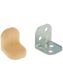 Уголок крепежный, с пластиковой крышкой, цвет обливной дуб