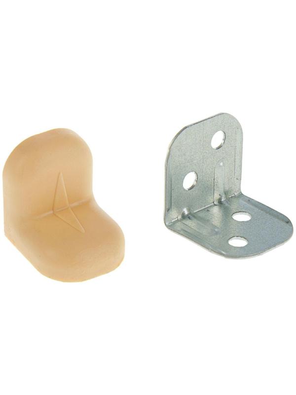 Уголок крепежный, с пластиковой крышкой, цвет обливной дуб