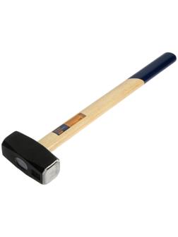 Кувалда кованая ТУНДРА, удлиненная деревянная рукоятка, 3 кг