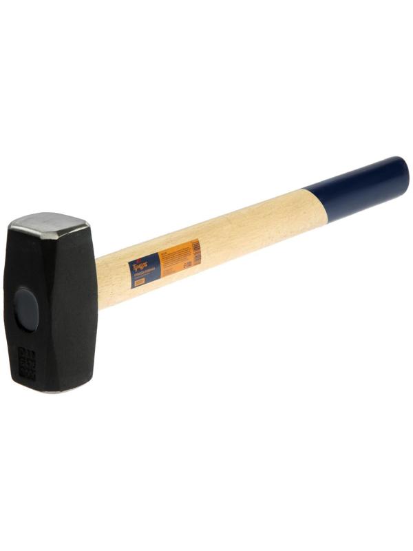 Кувалда кованая ТУНДРА, удлиненная деревянная рукоятка, 3 кг