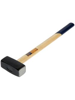 Кувалда кованая ТУНДРА, удлиненная деревянная рукоятка, 4 кг