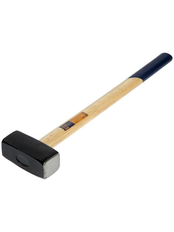 Кувалда кованая ТУНДРА, удлиненная деревянная рукоятка, 4 кг