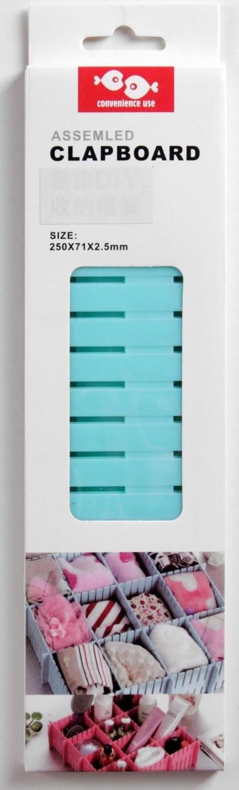 Органайзер-разделитель для ящиков, 37×7 см, 4 шт, цвет МИКС