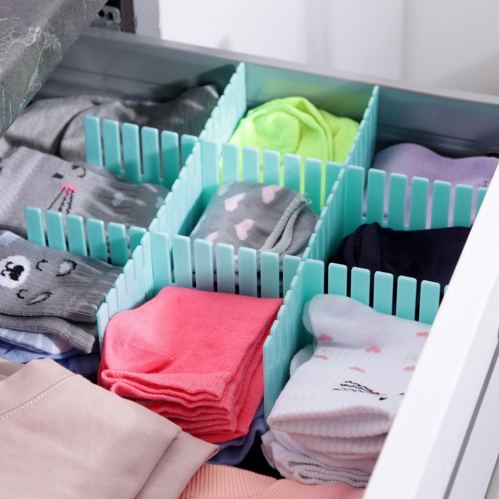 Органайзер-разделитель для ящиков, 37×7 см, 4 шт, цвет МИКС