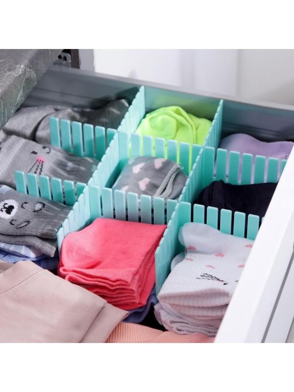 Органайзер-разделитель для ящиков, 37×7 см, 4 шт, цвет МИКС