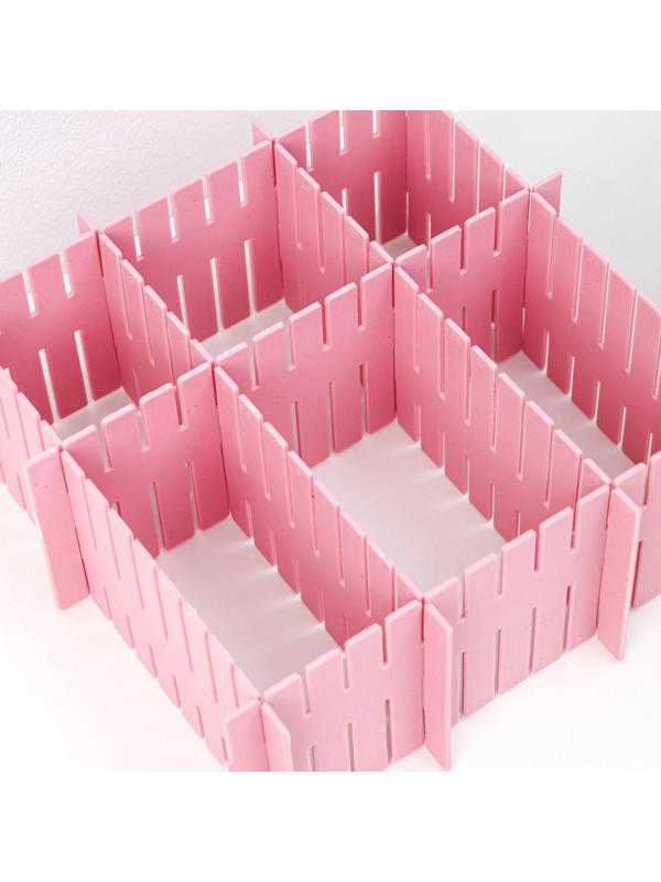 Органайзер-разделитель для ящиков, 37×7 см, 4 шт, цвет МИКС