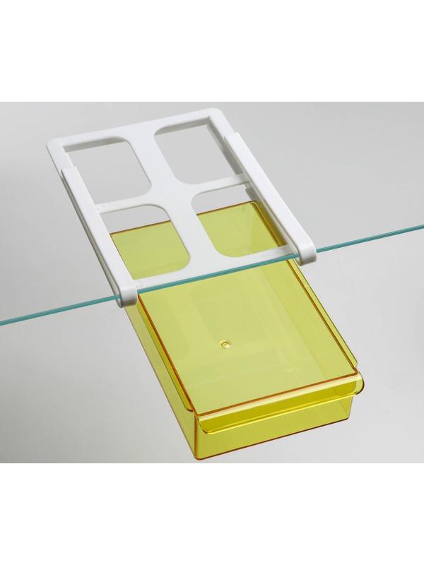 Полка подвесная в холодильник, 21×15×7 см, цвет МИКС