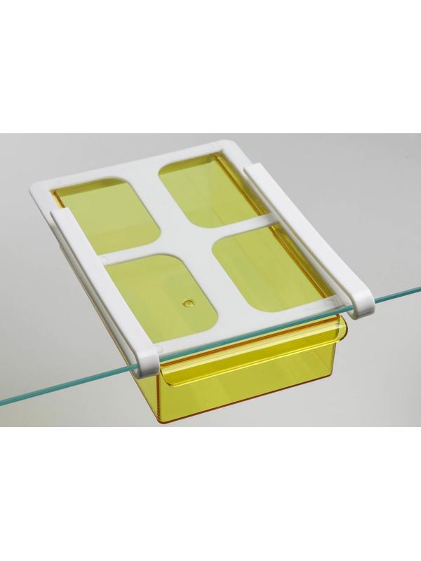 Полка подвесная в холодильник, 21×15×7 см, цвет МИКС