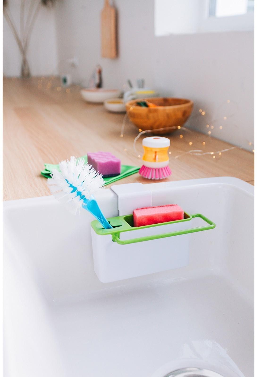 Подставка для ванных и кухонных принадлежностей, 20×9×9 см, цвет МИКС