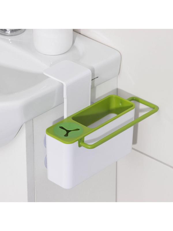 Подставка для ванных и кухонных принадлежностей, 20×9×9 см, цвет МИКС
