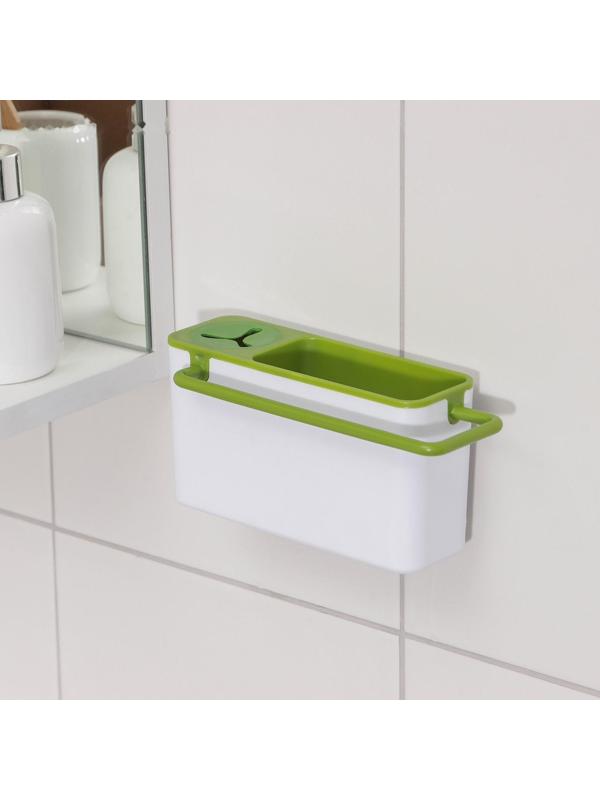 Подставка для ванных и кухонных принадлежностей, 20×9×9 см, цвет МИКС