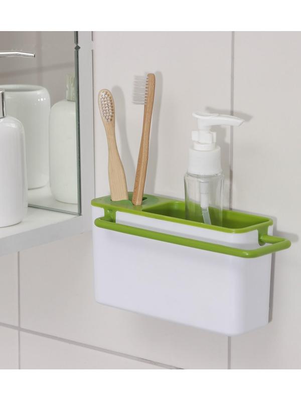 Подставка для ванных и кухонных принадлежностей, 20×9×9 см, цвет МИКС