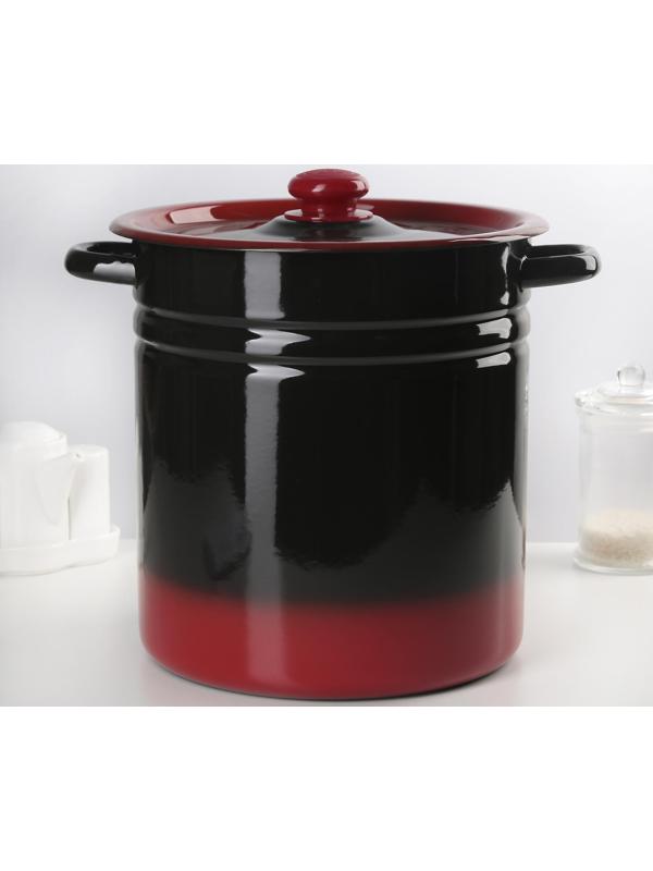 Кастрюля, 12 л, металлическая крышка, индукция, цвет МИКС