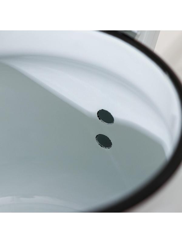 Чайник «Маки», 2,3 л, эмалированная крышка, индукция, цвет белый