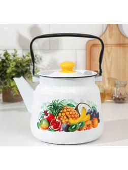 Чайник сферический «Эквадор», 3,5 л, индукция, цвет белый