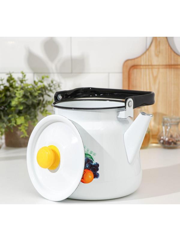 Чайник сферический «Эквадор», 3,5 л, индукция, цвет белый