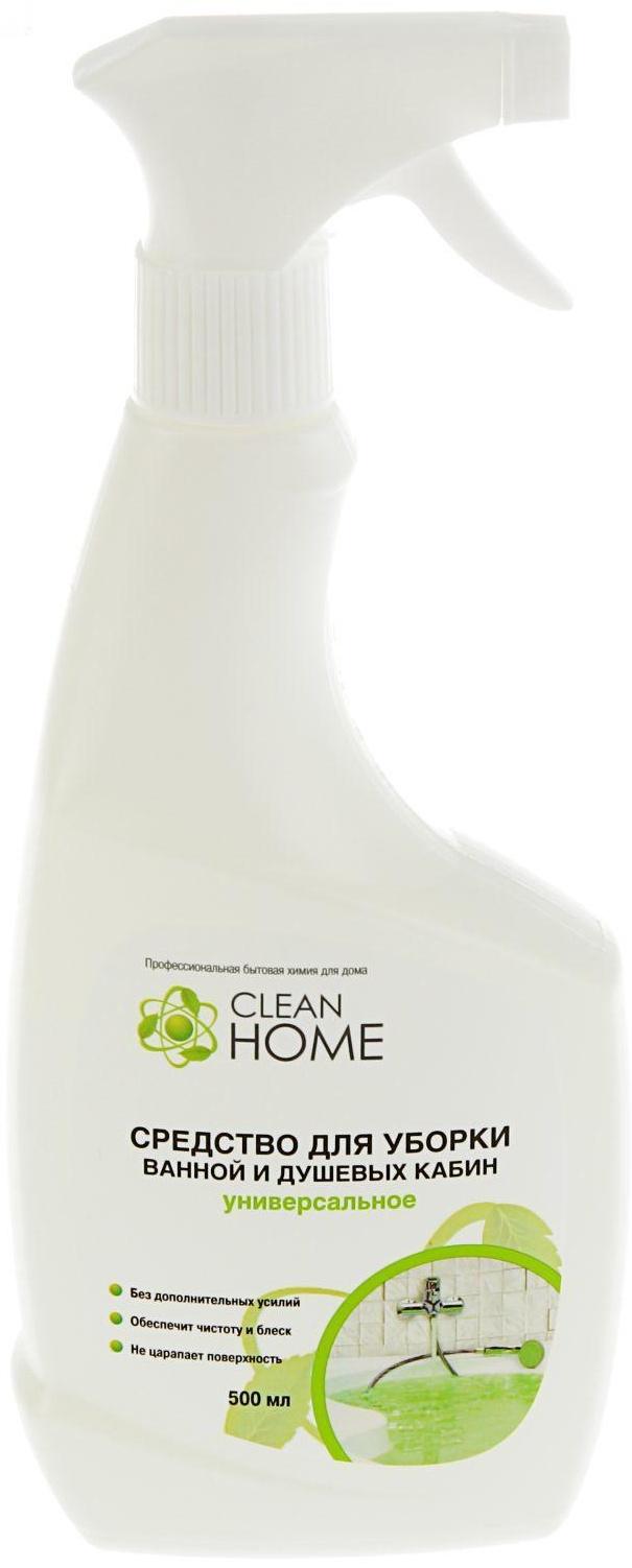 Средство для уборки ванной и душевых кабин Clean Home, 500 мл