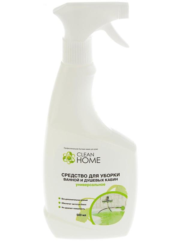 Средство для уборки ванной и душевых кабин Clean Home, 500 мл