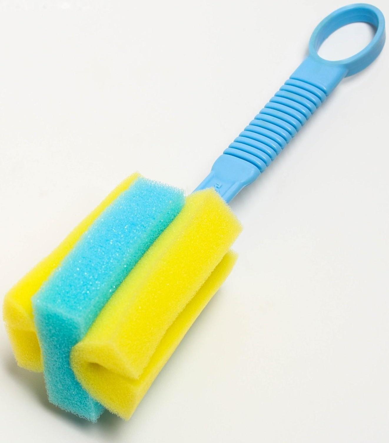 Ёршик-губка для бутылочек и детской посуды, цвета МИКС