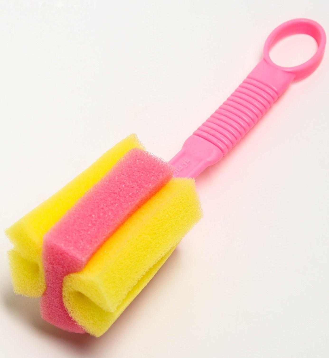 Ёршик-губка для бутылочек и детской посуды, цвета МИКС