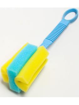Ёршик-губка для бутылочек и детской посуды, цвета МИКС