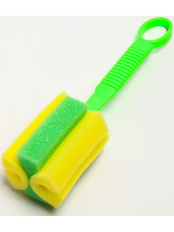 Ёршик-губка для бутылочек и детской посуды, цвета МИКС