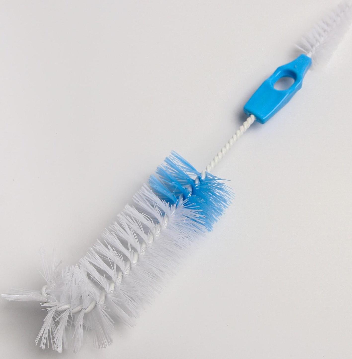 Ёршик 2 в 1 для бутылочек и сосок, цвета МИКС