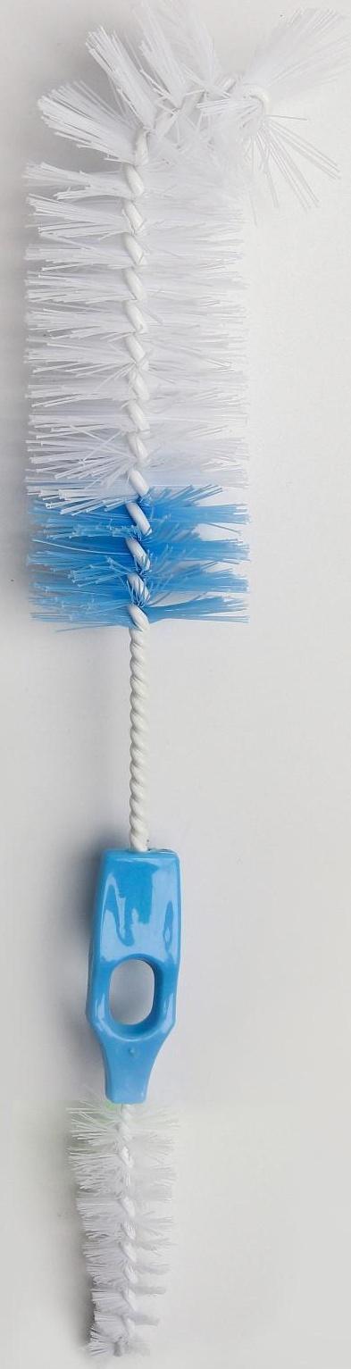 Ёршик 2 в 1 для бутылочек и сосок, цвета МИКС