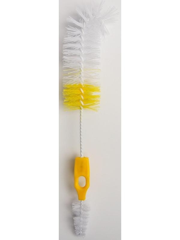 Ёршик 2 в 1 для бутылочек и сосок, цвета МИКС