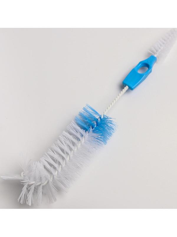 Ёршик 2 в 1 для бутылочек и сосок, цвета МИКС