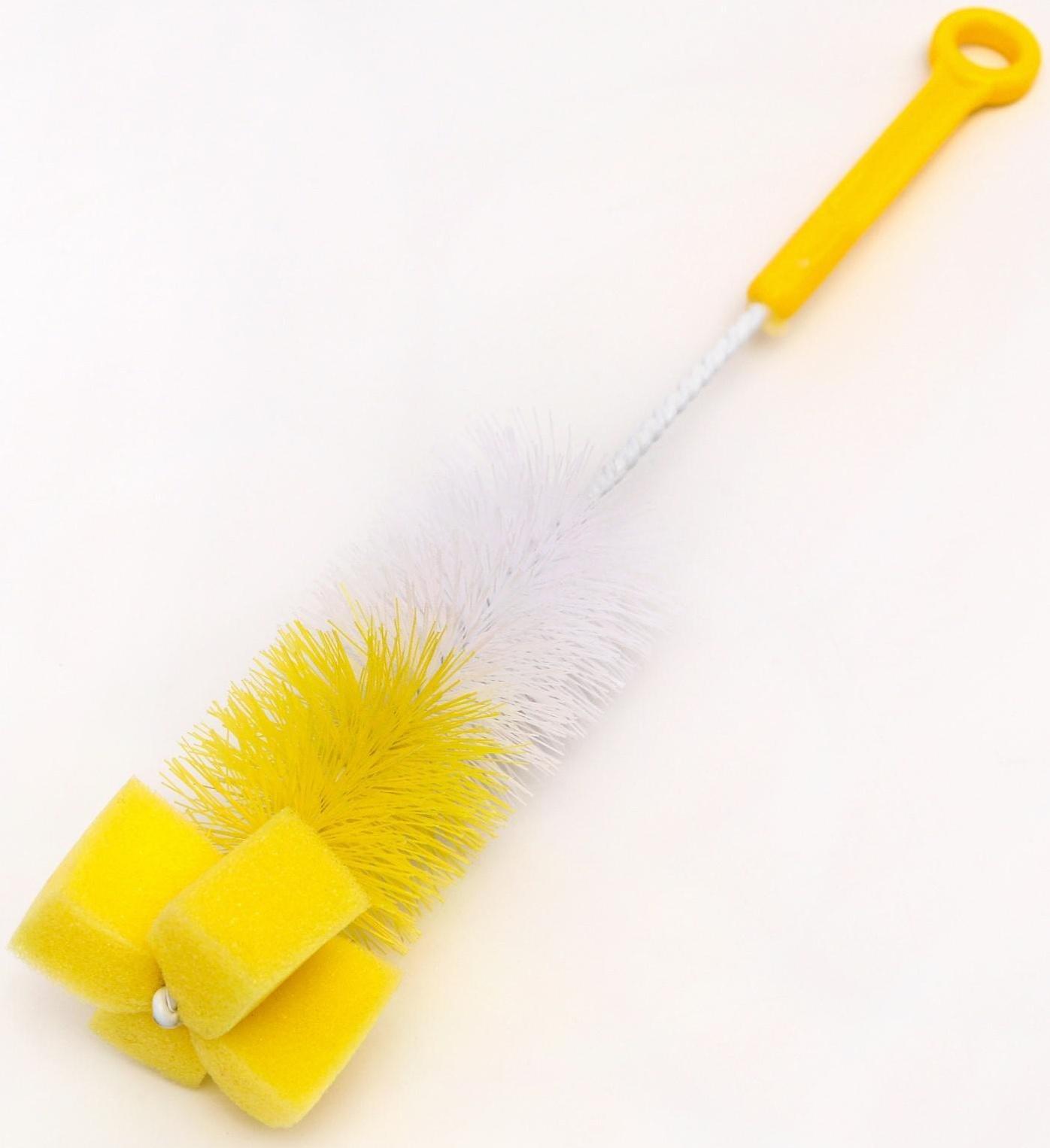 Ёршик для бутылочек, с губкой, цвета МИКС