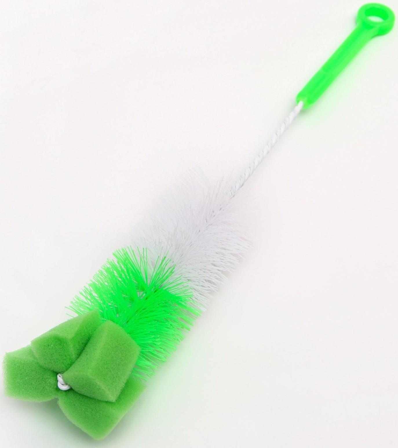 Ёршик для бутылочек, с губкой, цвета МИКС