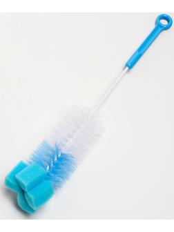 Ёршик для бутылочек, с губкой, цвета МИКС