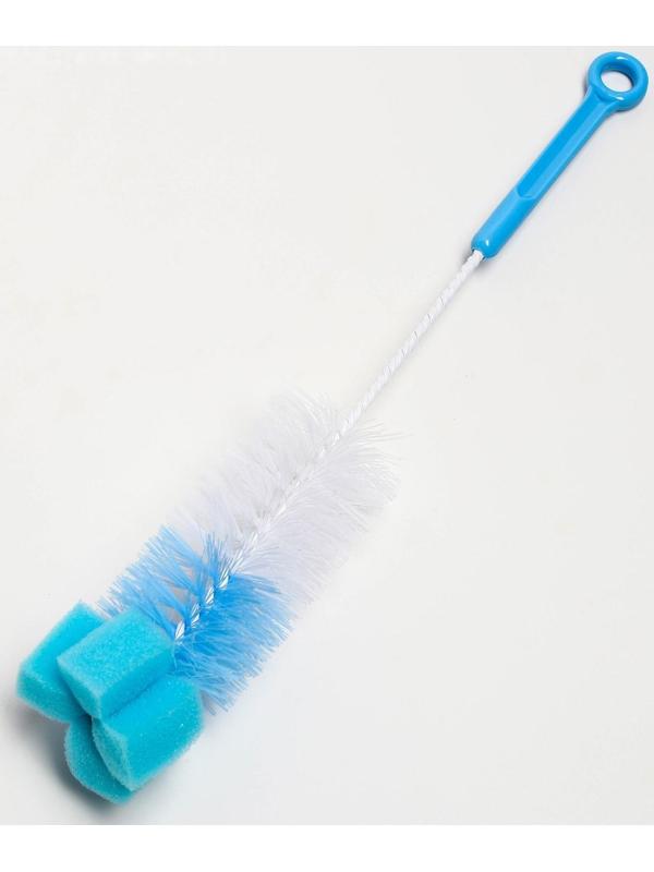 Ёршик для бутылочек, с губкой, цвета МИКС