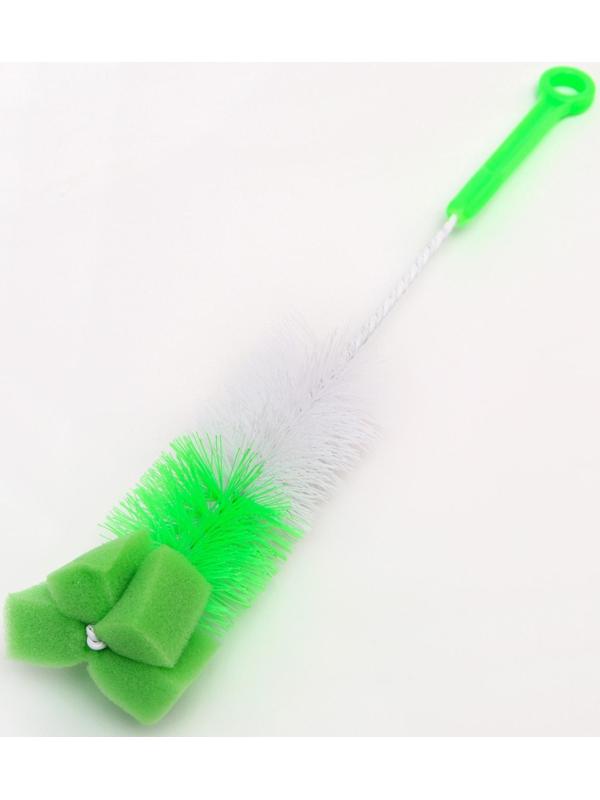 Ёршик для бутылочек, с губкой, цвета МИКС