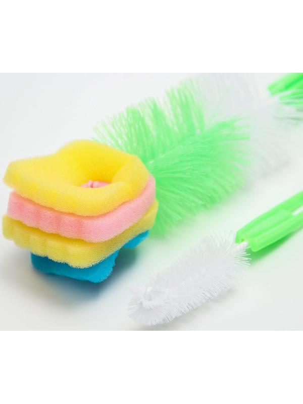 Набор ёршиков для бутылочек и сосок, цвета МИКС