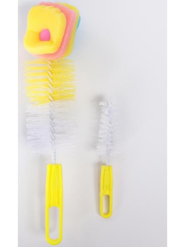 Набор ёршиков для бутылочек и сосок, цвета МИКС