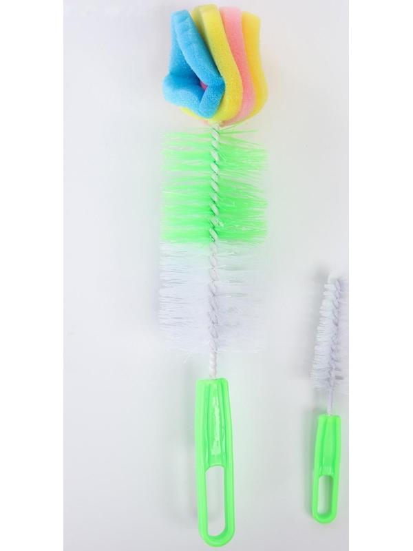 Набор ёршиков для бутылочек и сосок, цвета МИКС