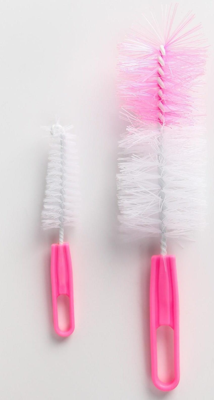 Набор ёршиков для бутылочек и сосок, цвета МИКС