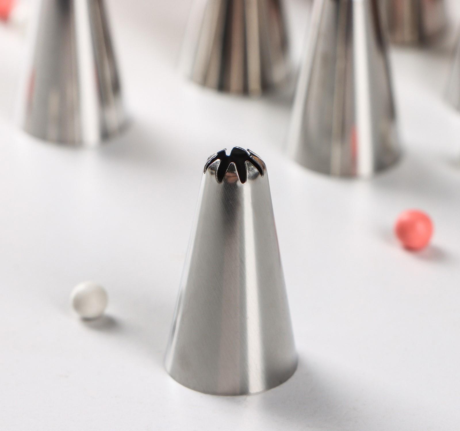 Набор насадок кондитерских Доляна, d=1 см, 6 шт, форма МИКС